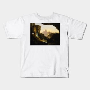 The Subsiding of the Waters of the Deluge by Thomas Cole Kids T-Shirt